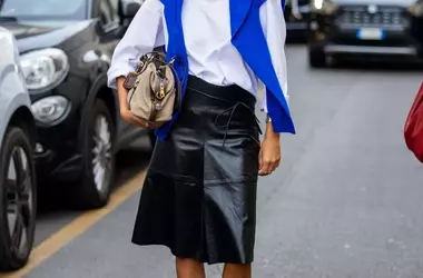 La Gonna in Pelle Midi: Protagonista Inaspettata della Moda Autunnale Milanese